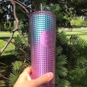 Starbucks Summer 2021 Pink Grid Cup